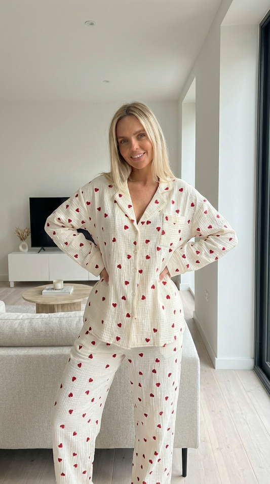 Love Heart PJ Set