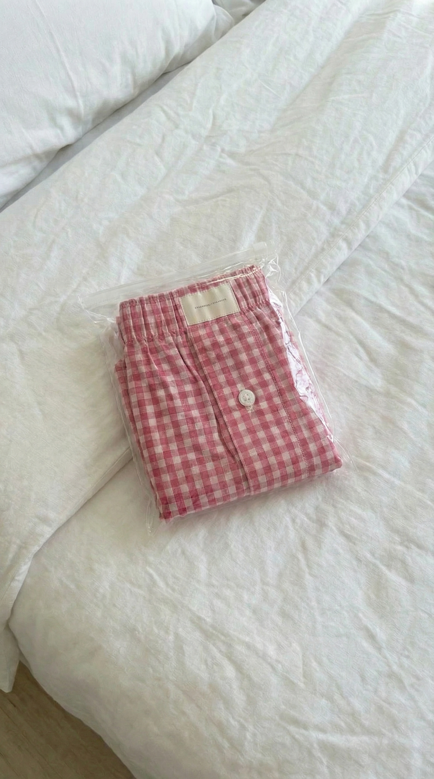 Rose Plaid Woven Shorts